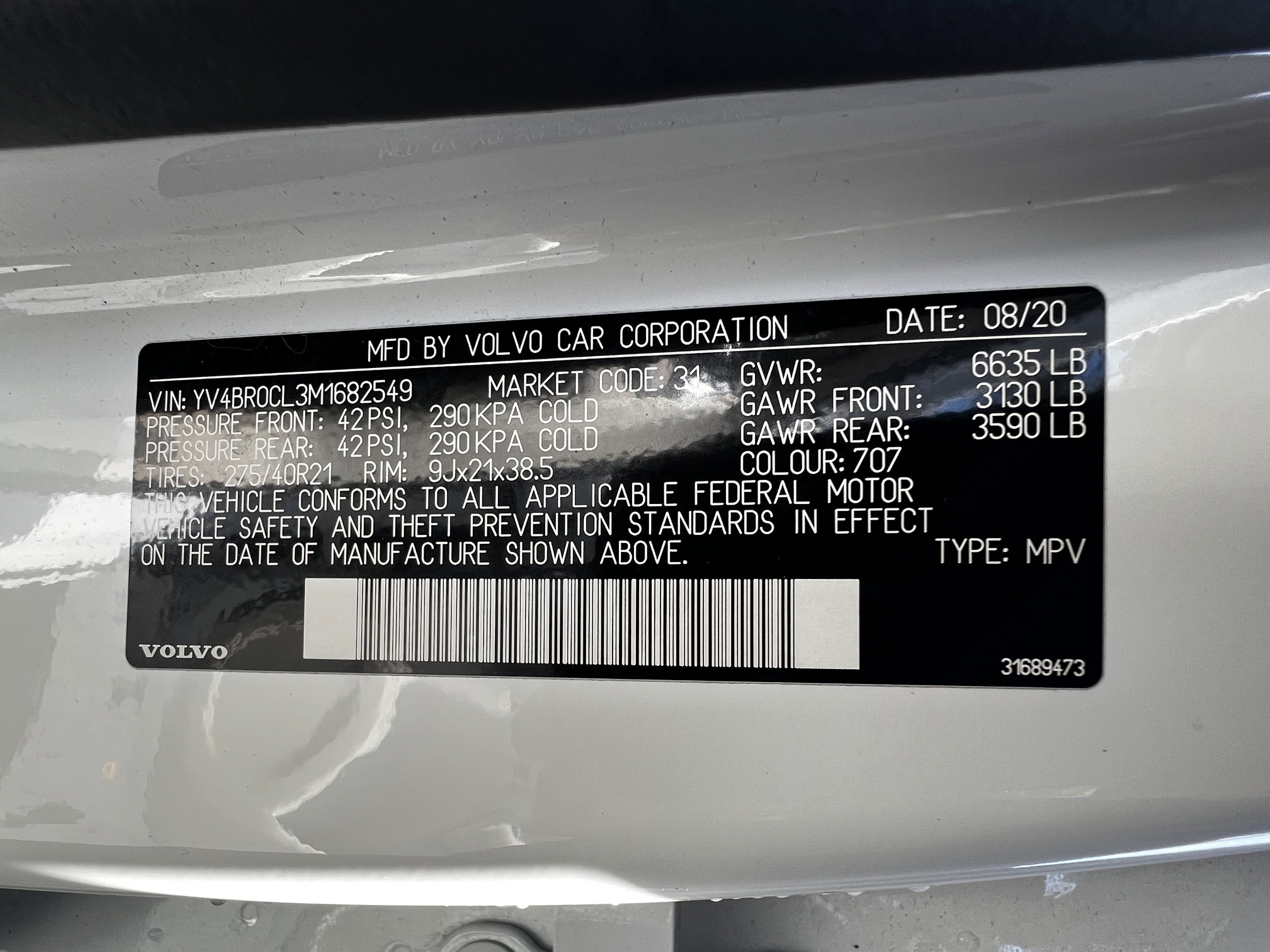 Used 2021 Volvo XC90 T8 Inscription w/ Protection Package AWD/4WD image 54