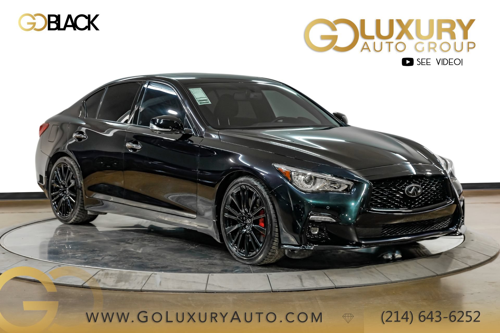 Used 2024 INFINITI Q50 Red Sport 400 w/ Black Opal Edition