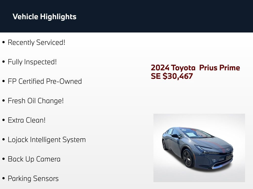 Used 2024 Toyota Prius Prime FWD image 2