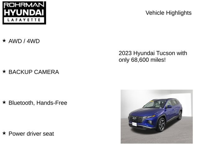 Used 2023 Hyundai Tucson SEL w/ Convenience Package AWD/4WD image 7