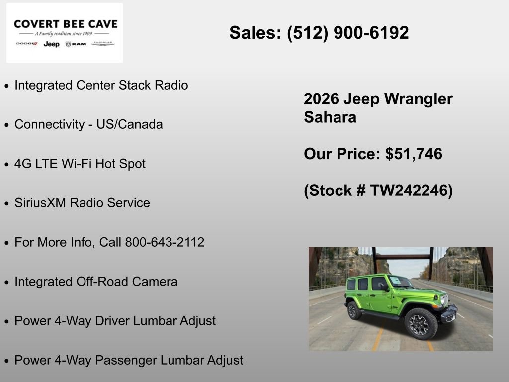 New 2026 Jeep Wrangler Unlimited Sahara AWD/4WD image 36