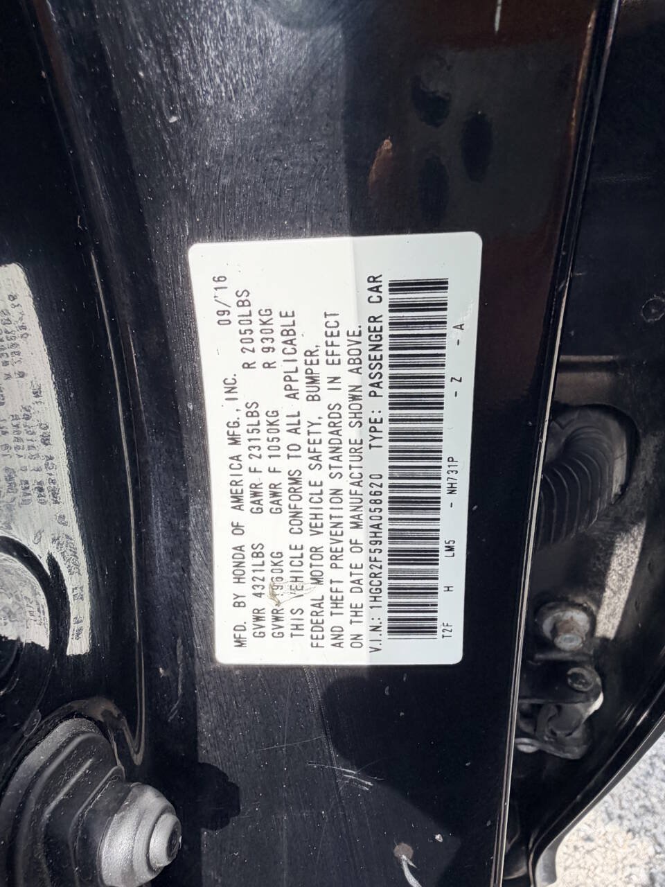 Used 2017 Honda Accord Sport image 7