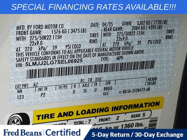 Certified 2025 Lincoln Navigator Reserve w/ Jet Appearance Package image 39