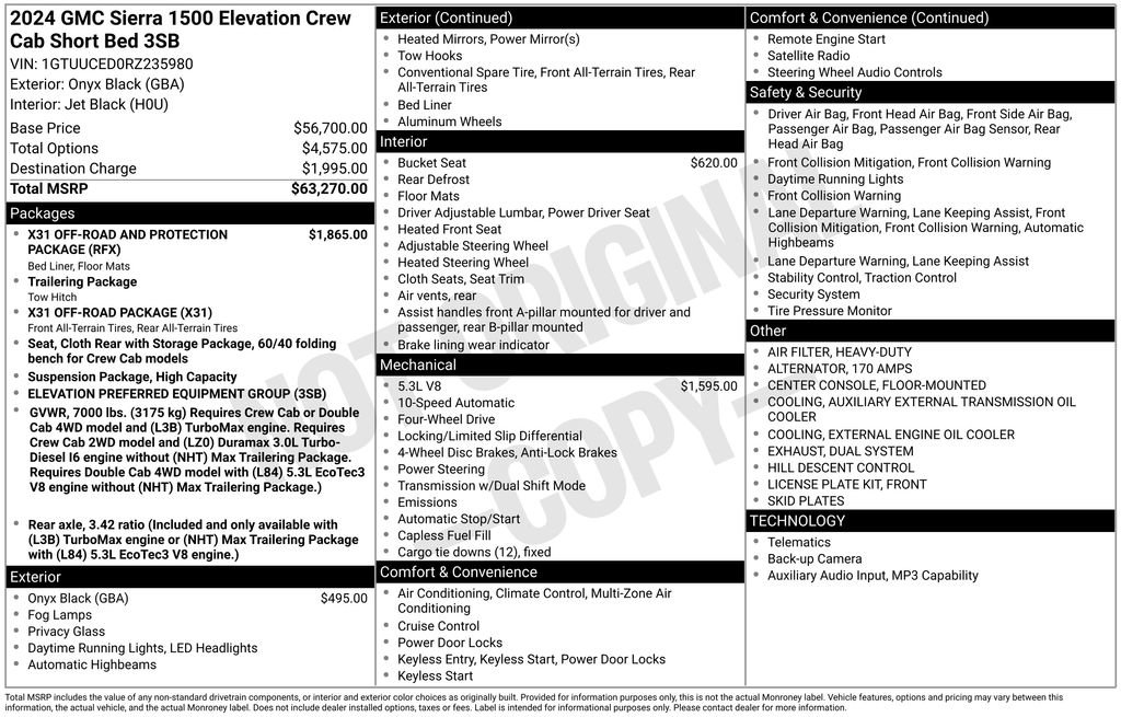 Certified 2024 GMC Sierra 1500 Elevation AWD/4WD image 44