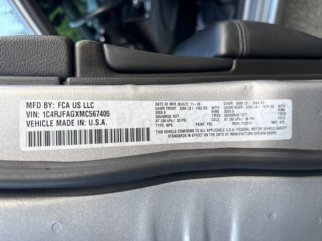 Used 2021 Jeep Grand Cherokee Laredo X AWD/4WD image 16