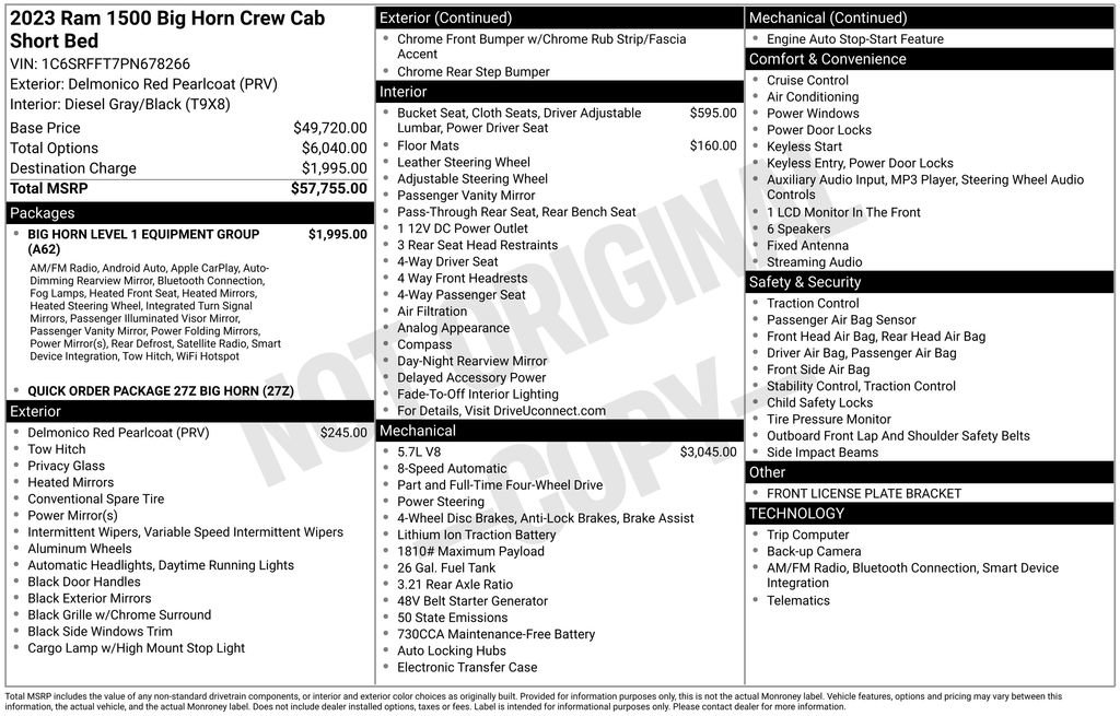 Used 2023 RAM 1500 Big Horn image 6