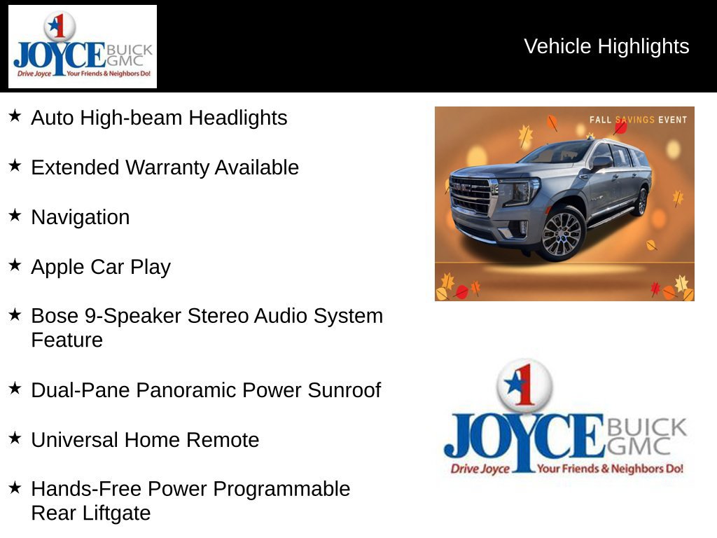 Certified 2023 GMC Yukon XL SLT w/ SLT Premium Package AWD/4WD image 25