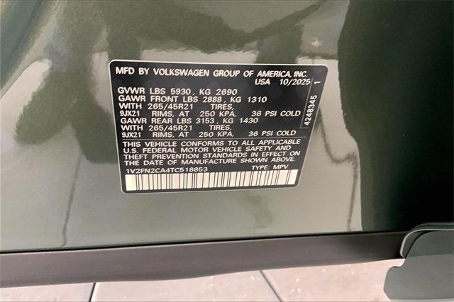 New 2026 Volkswagen Atlas SEL Premium R-Line image 14