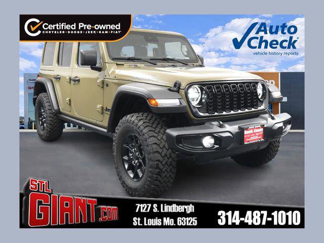 Certified 2025 Jeep Wrangler Unlimited Sport AWD/4WD image 1
