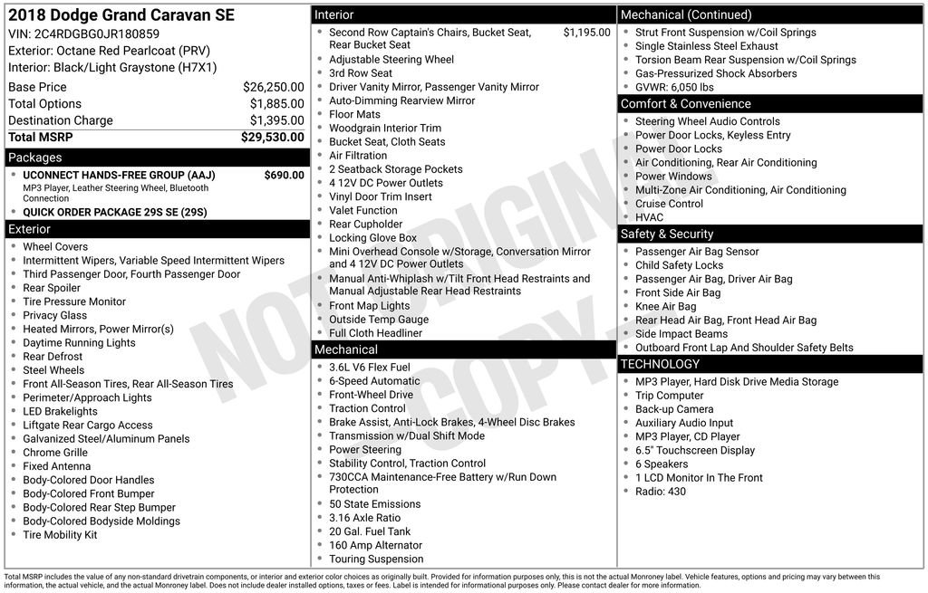 Used 2018 Dodge Grand Caravan SE w/ UConnect Hands-Free Group FWD image 5