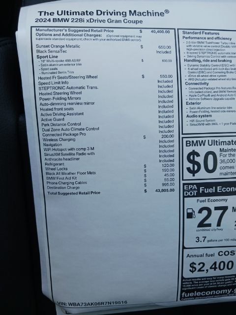 New 2024 BMW 228i xDrive Gran Coupe image 30