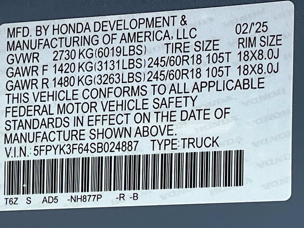 Used 2025 Honda Ridgeline TrailSport image 33