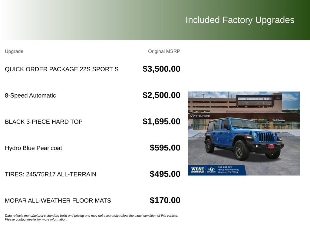 Used 2024 Jeep Wrangler Sport S image 9