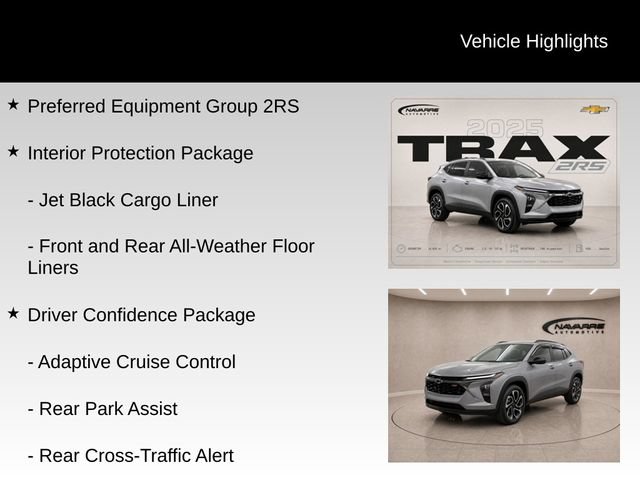 Used 2025 Chevrolet Trax RS w/ Sunroof Package FWD image 5