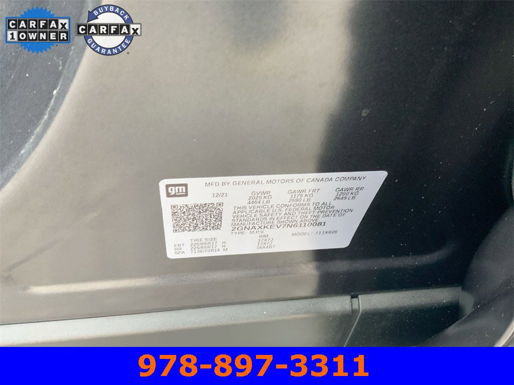 Certified 2022 Chevrolet Equinox LT image 32