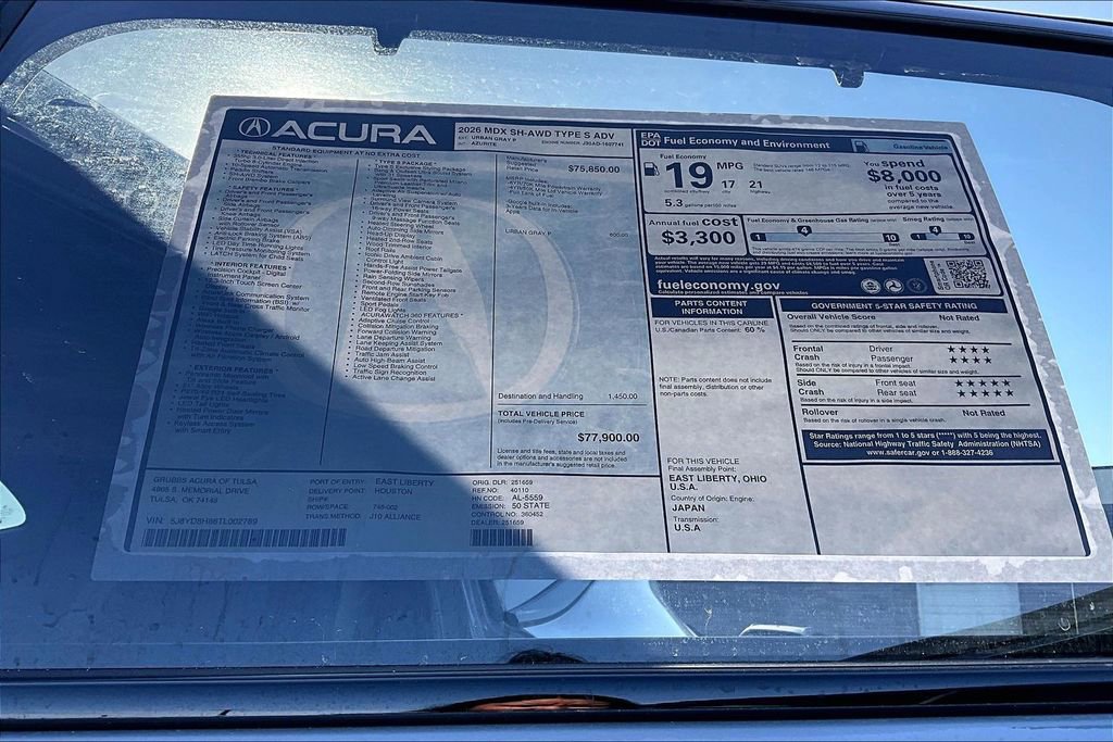 New 2026 Acura MDX Type S image 40