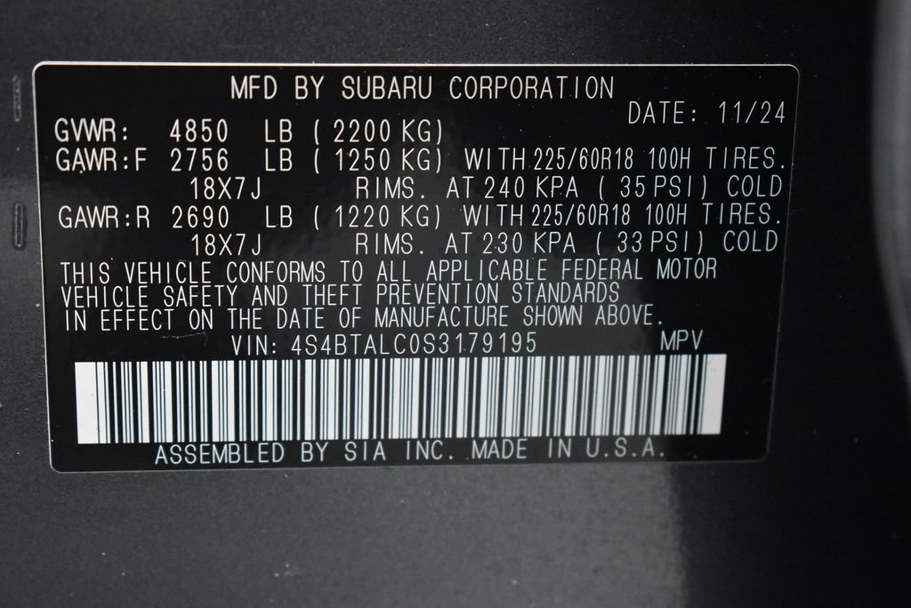 Used 2025 Subaru Outback Onyx Edition AWD/4WD image 40