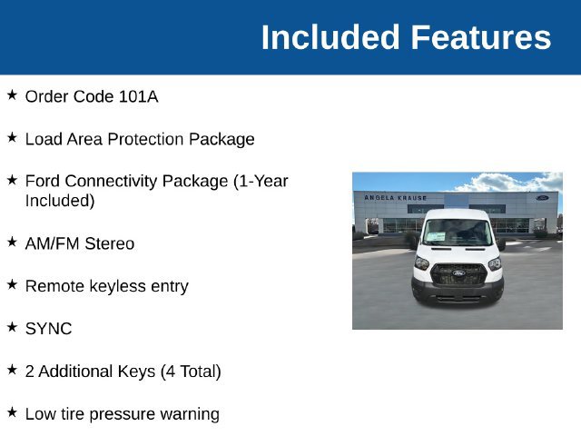 New 2027 Ford Transit 250 148 Medium Roof w/ Load Area Protection Package RWD image 4