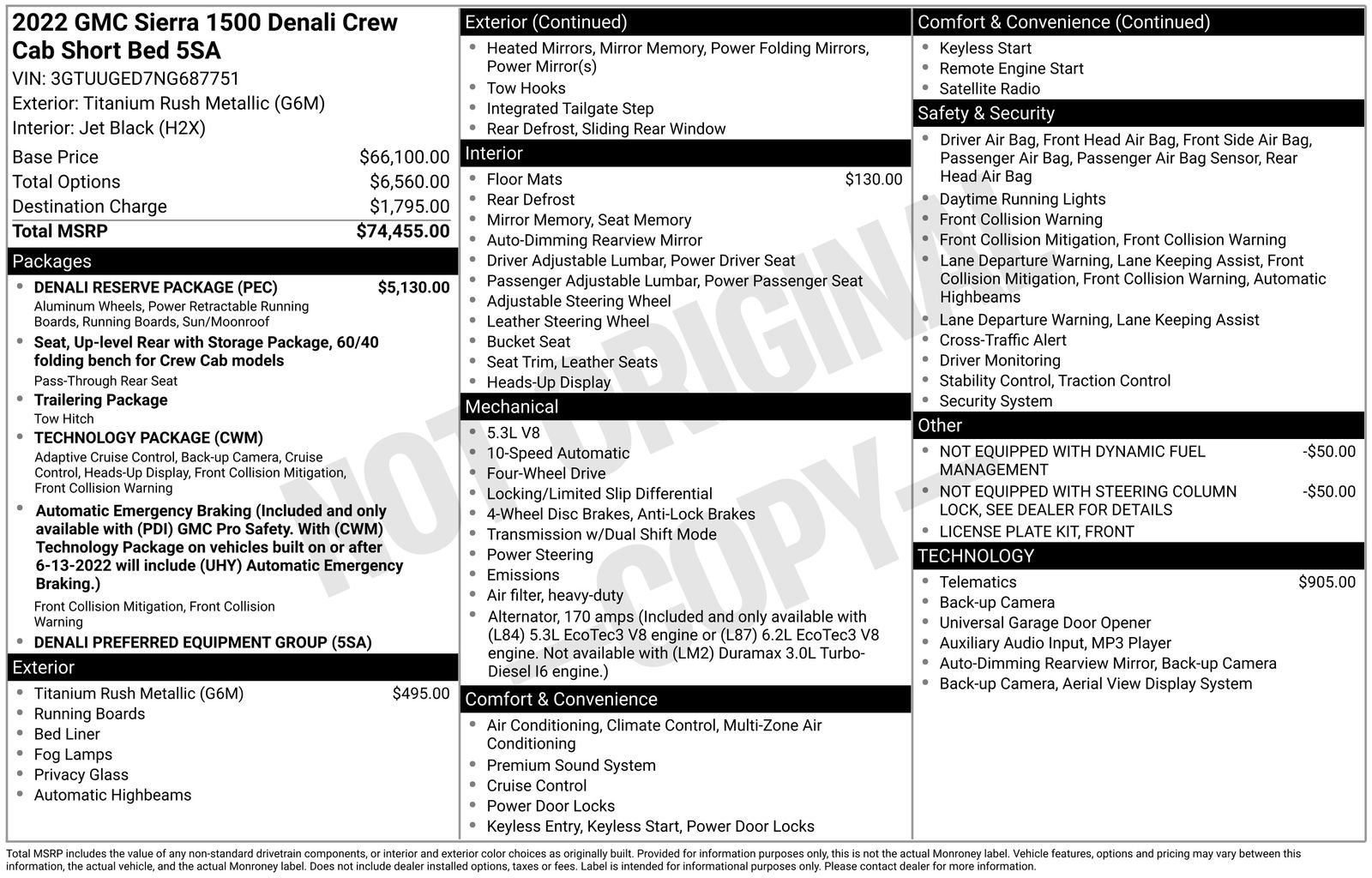 Used 2022 GMC Sierra 1500 Denali w/ Denali Reserve Package AWD/4WD image 13