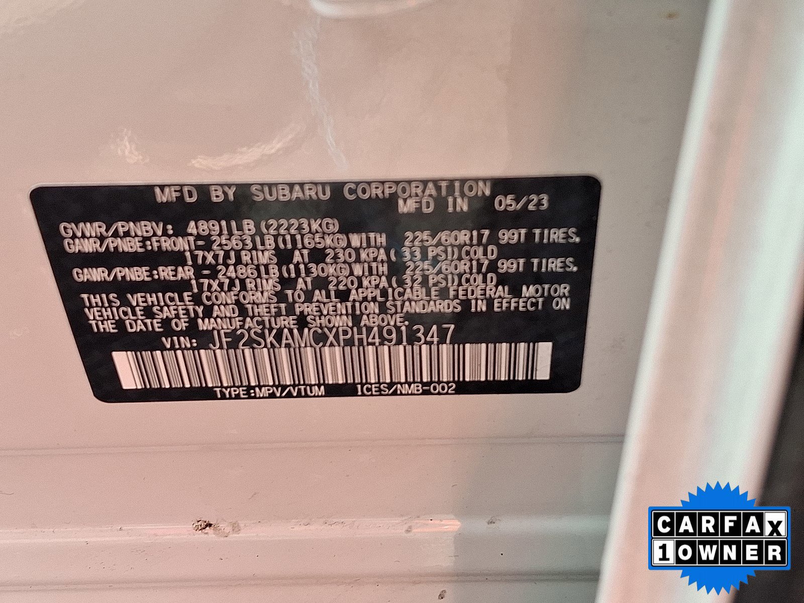 Certified 2023 Subaru Forester Wilderness AWD/4WD image 57