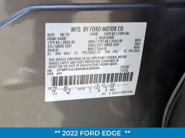 Certified 2022 Ford Edge ST-Line image 38