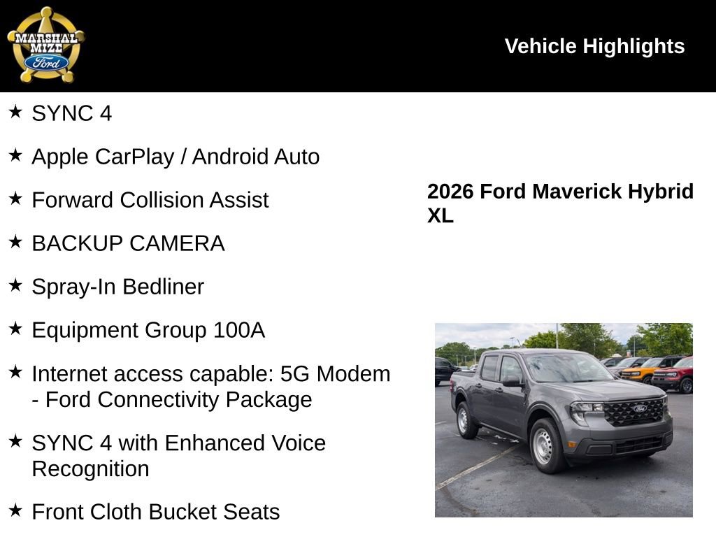 New 2026 Ford Maverick XL FWD image 2
