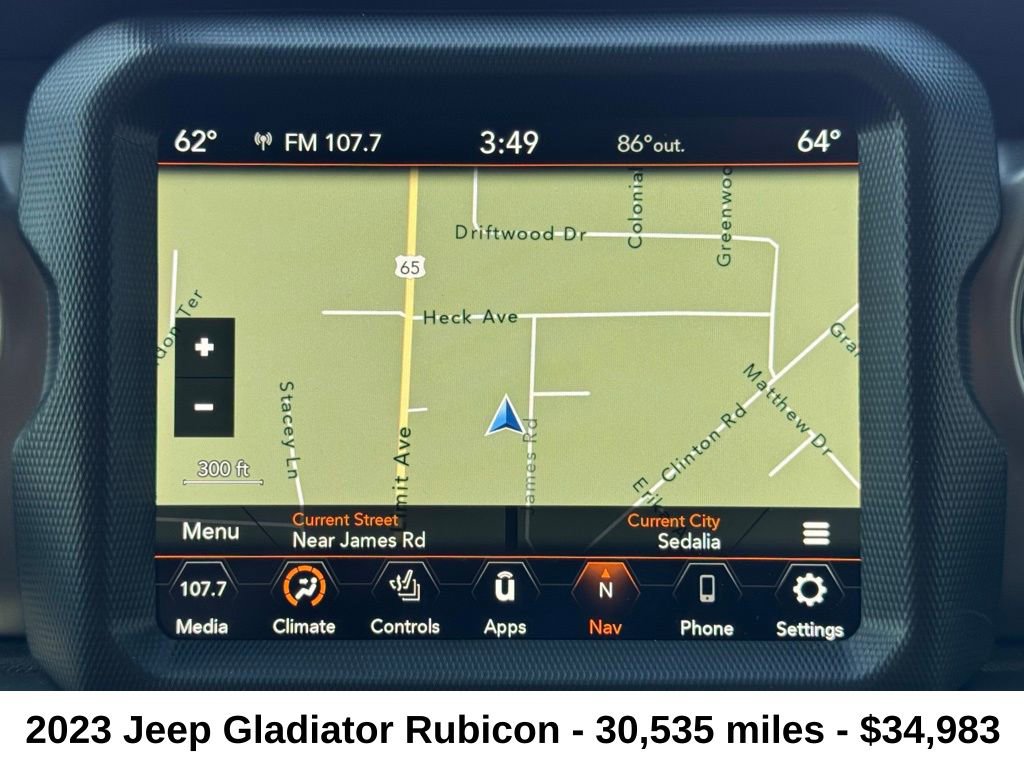 Certified 2023 Jeep Gladiator Rubicon w/ LED Lighting Group image 17