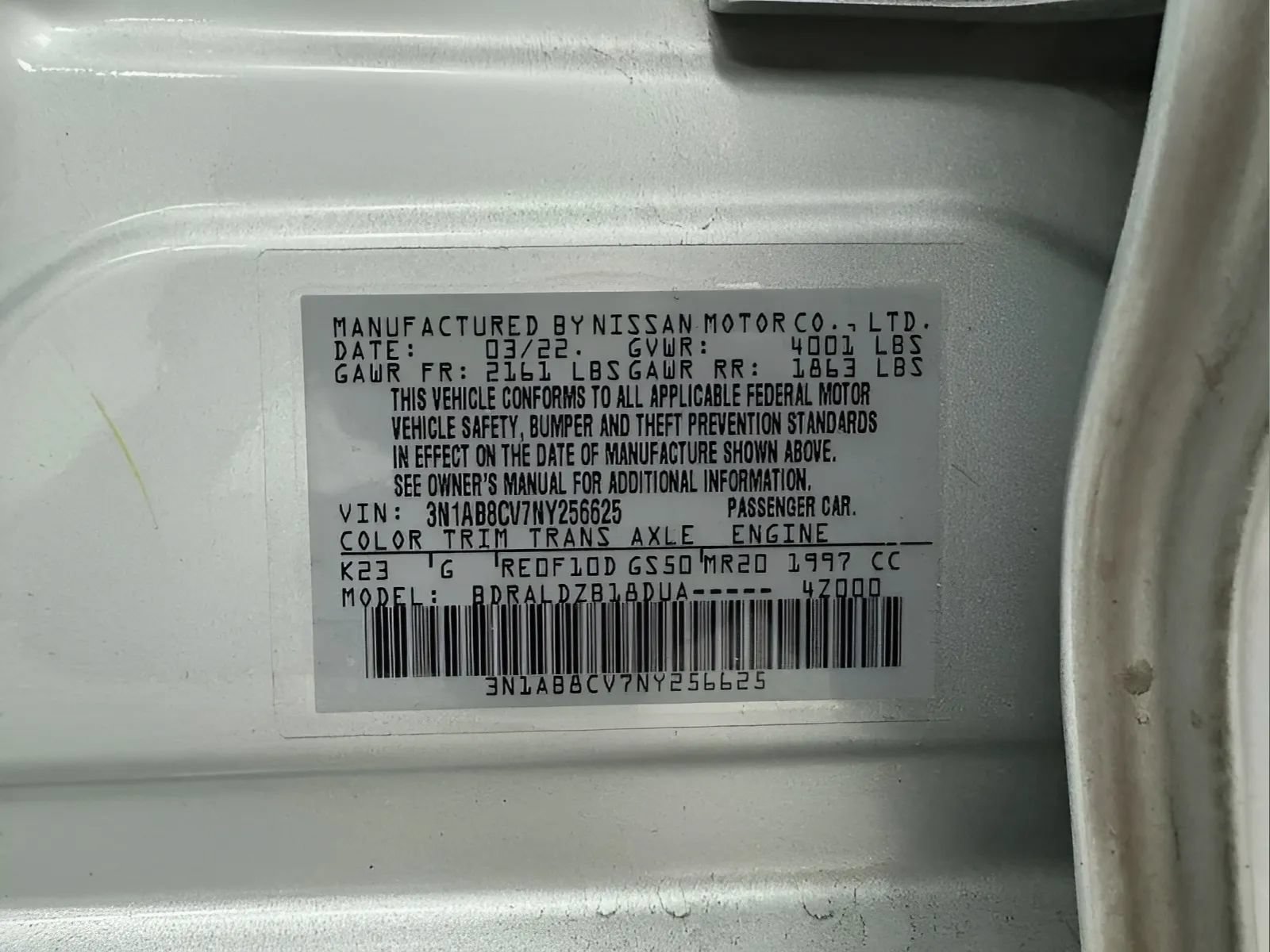 Used 2022 Nissan Sentra SV FWD image 21