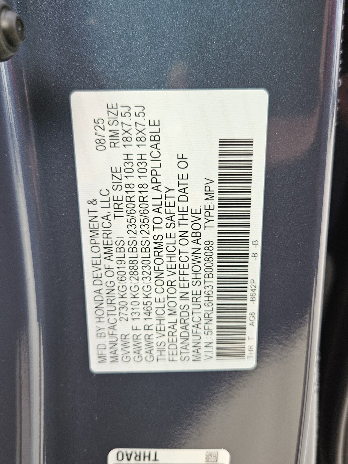 New 2026 Honda Odyssey EX-L image 25