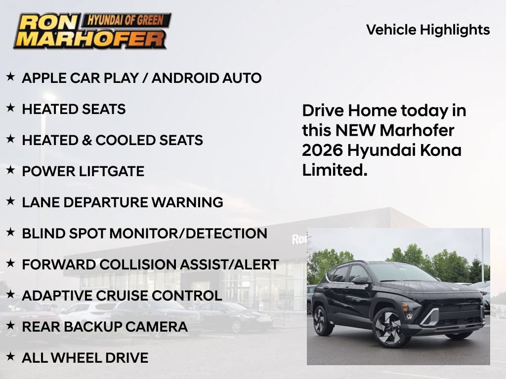 New 2026 Hyundai Kona Limited AWD/4WD image 15