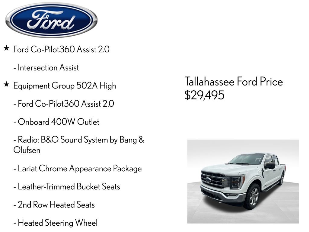 Used 2021 Ford F150 Lariat w/ Equipment Group 502A High image 9