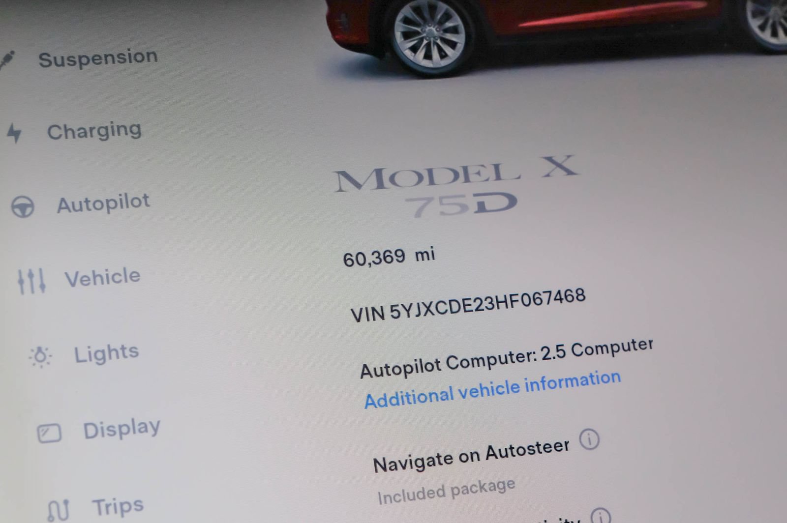 Used 2017 Tesla Model X 75D AWD/4WD image 18