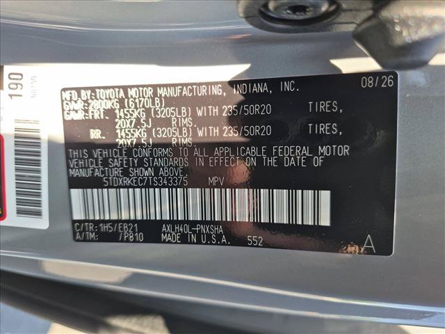 New 2026 Toyota Sienna XSE FWD image 18