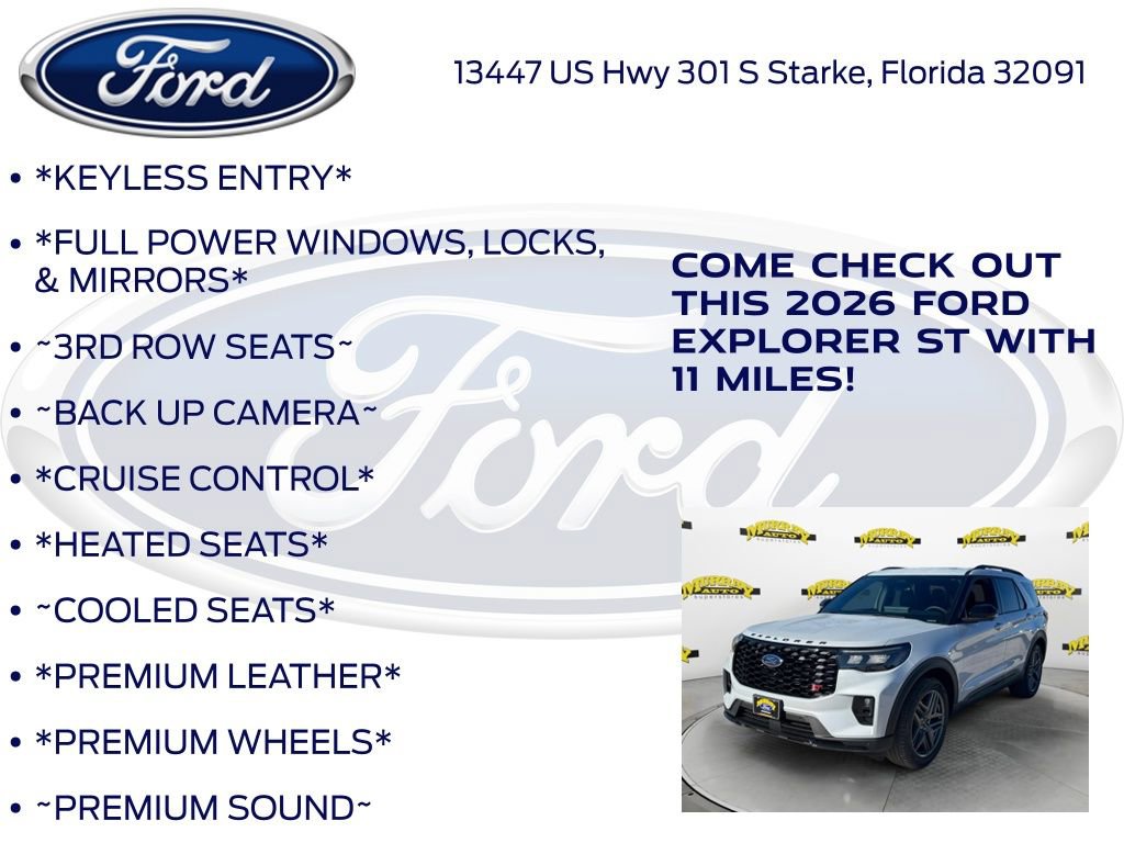 New 2026 Ford Explorer ST w/ Sun And Sound Package image 10
