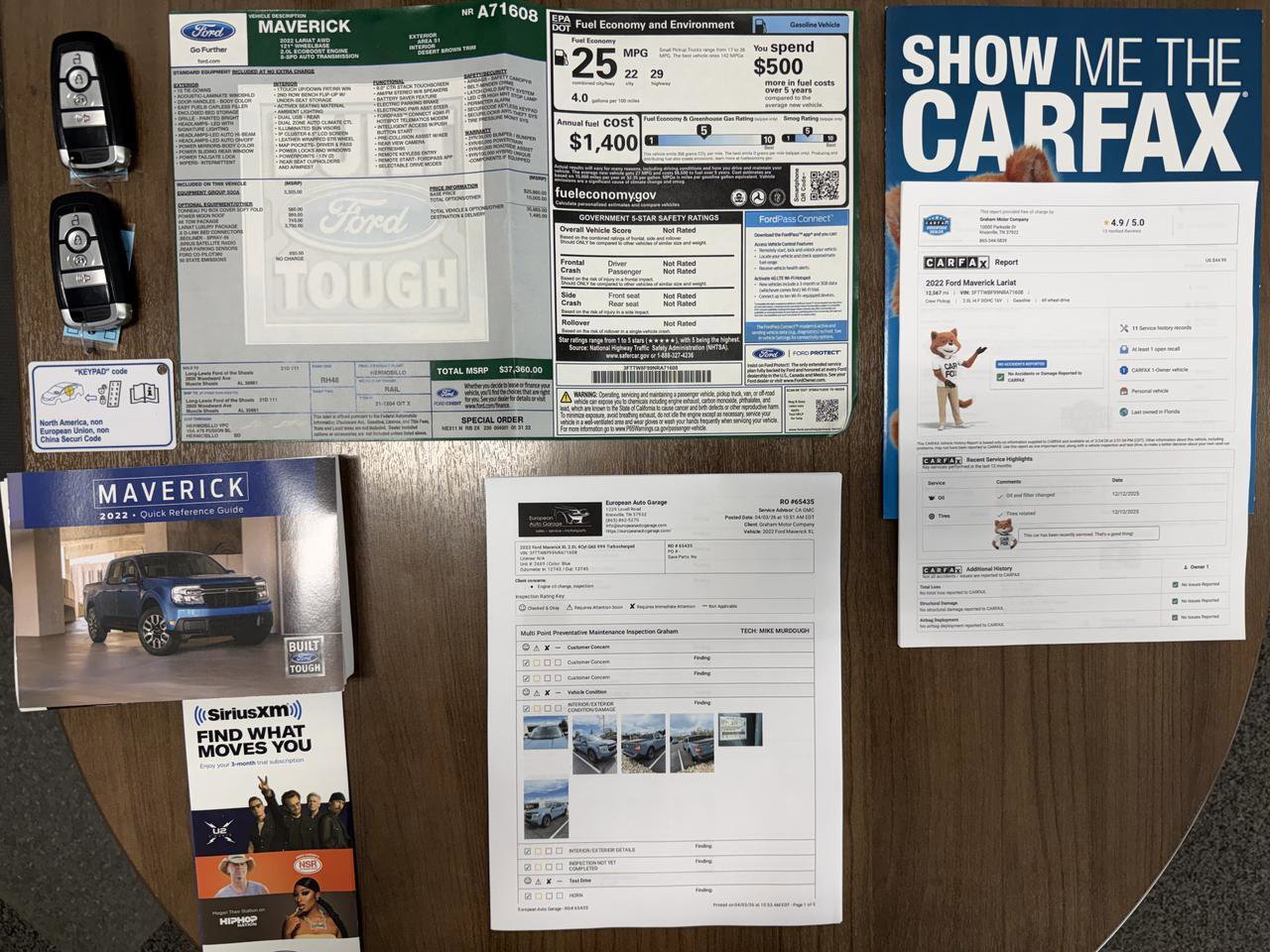 Used 2022 Ford Maverick Lariat w/ Lariat Luxury Package AWD/4WD image 53