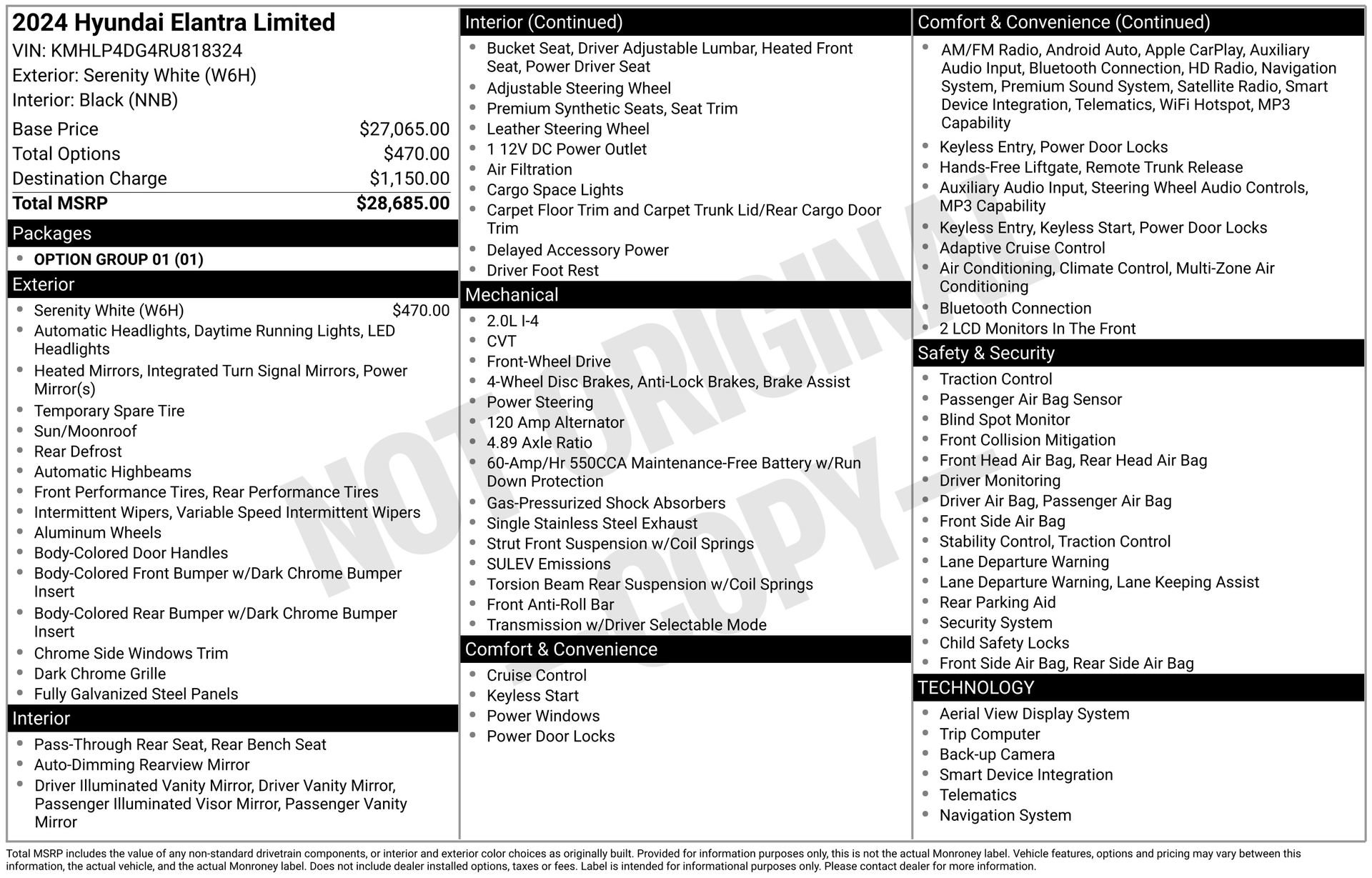 Used 2024 Hyundai Elantra Limited FWD image 32