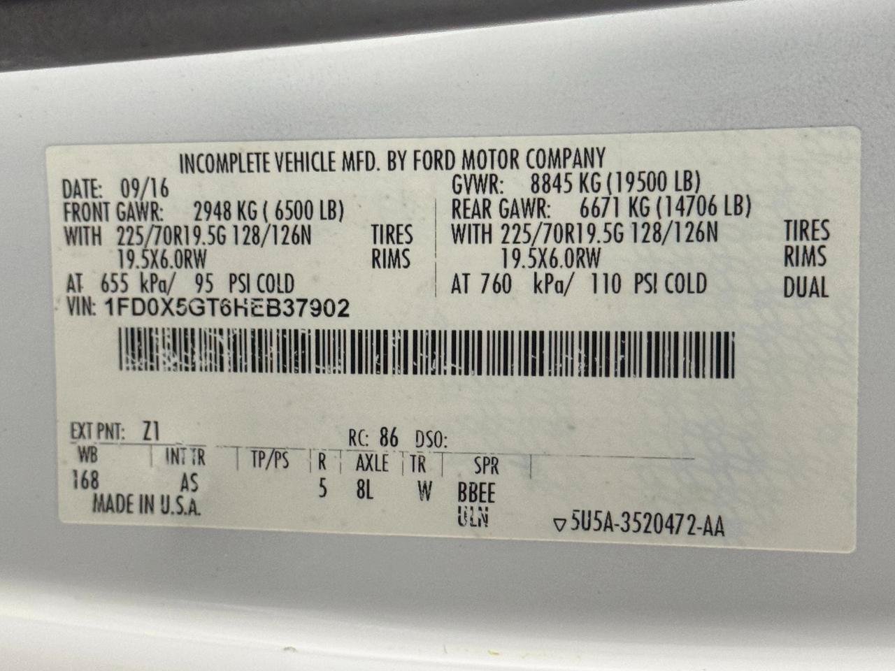 Used 2017 Ford F550 2WD SuperCab Super Duty image 59