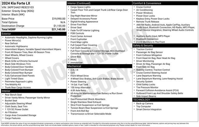 Used 2024 Kia Forte LX image 16