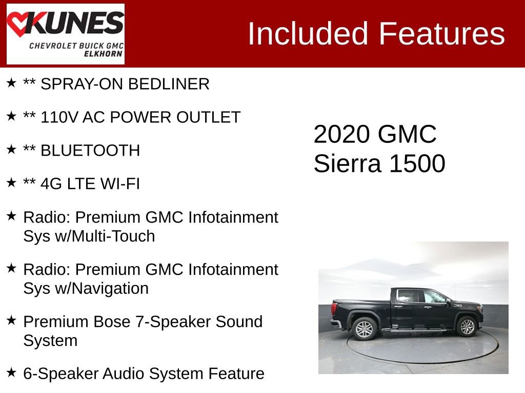 Used 2020 GMC Sierra 1500 SLT w/ SLT Premium Plus Package image 3