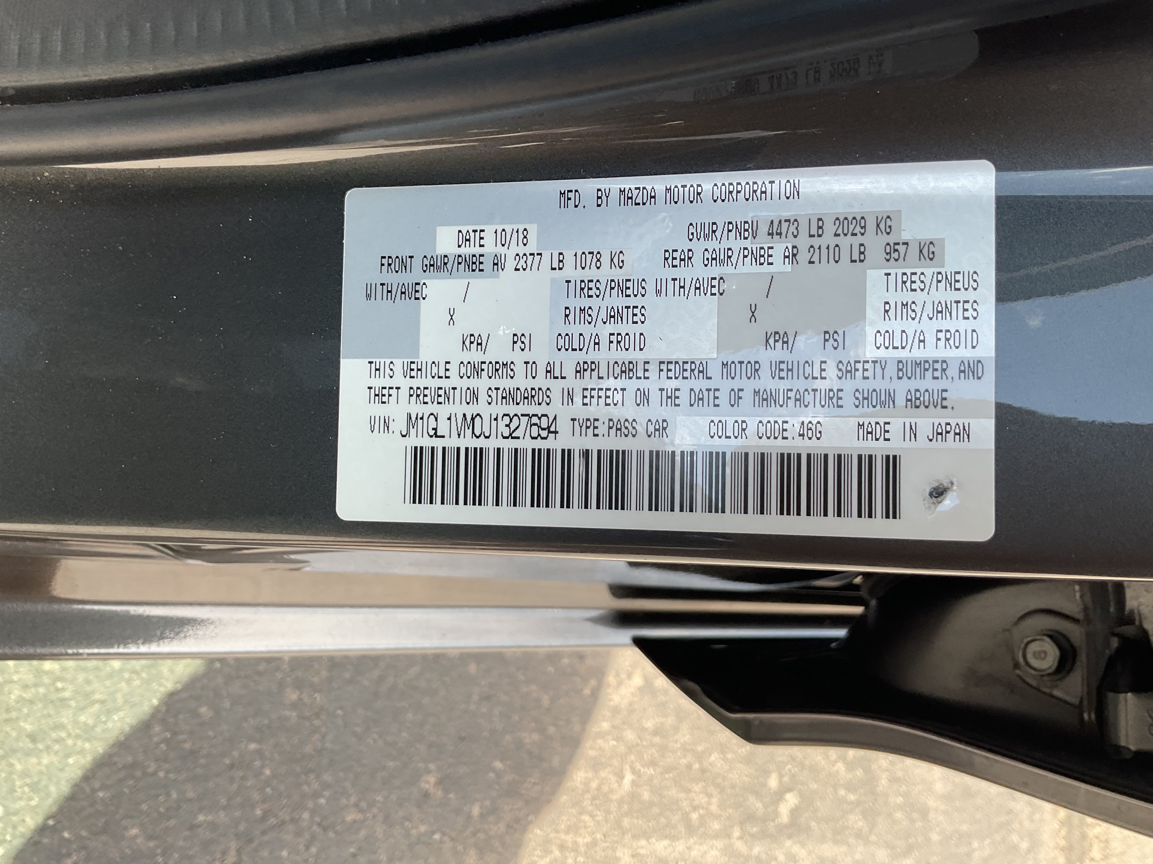 Used 2018 MAZDA MAZDA6 Touring FWD image 15