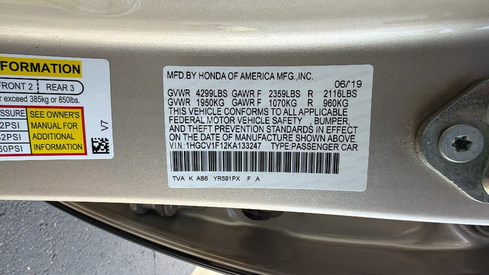 Used 2019 Honda Accord LX image 30