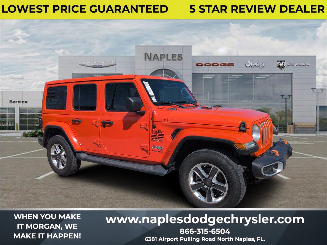 Used 2019 Jeep Wrangler Unlimited Sahara w/ LED Lighting Group AWD/4WD image 1