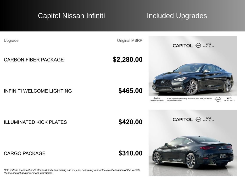 Used 2022 INFINITI Q60 Red Sport 400 w/ Carbon Fiber Package image 8