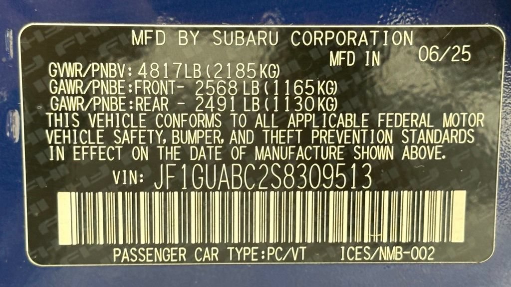Used 2025 Subaru Impreza 2.0i AWD/4WD image 44