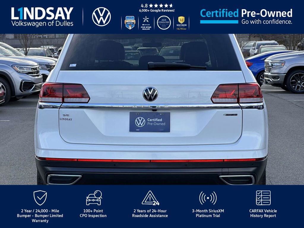 Certified 2023 Volkswagen Atlas SE w/ Black Wheel Package image 6