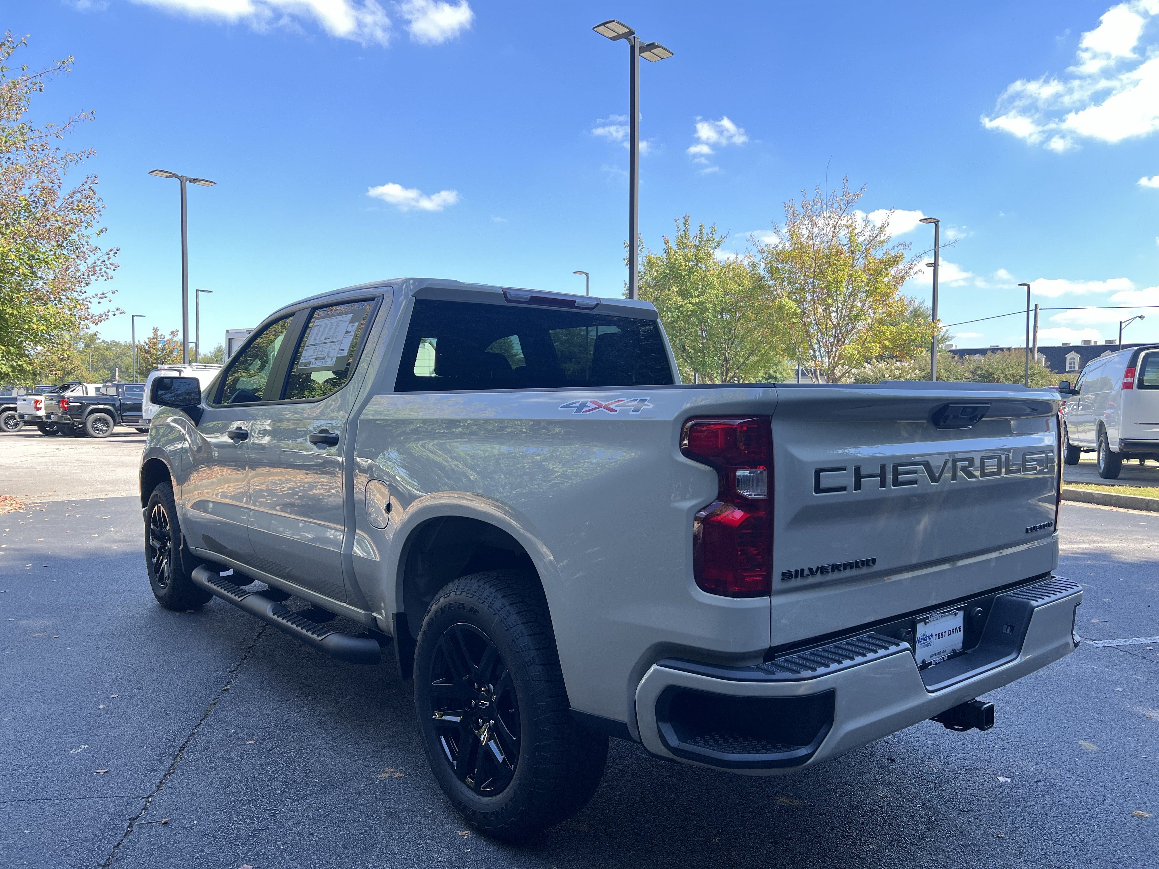New 2026 Chevrolet Silverado 1500 Custom w/ Turbomax Blackout Package AWD/4WD image 7