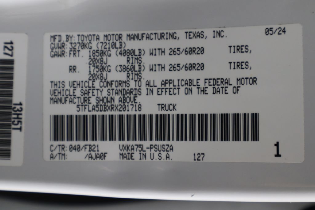 Used 2024 Toyota Tundra SR5 w/ TRD Sport Package AWD/4WD image 36