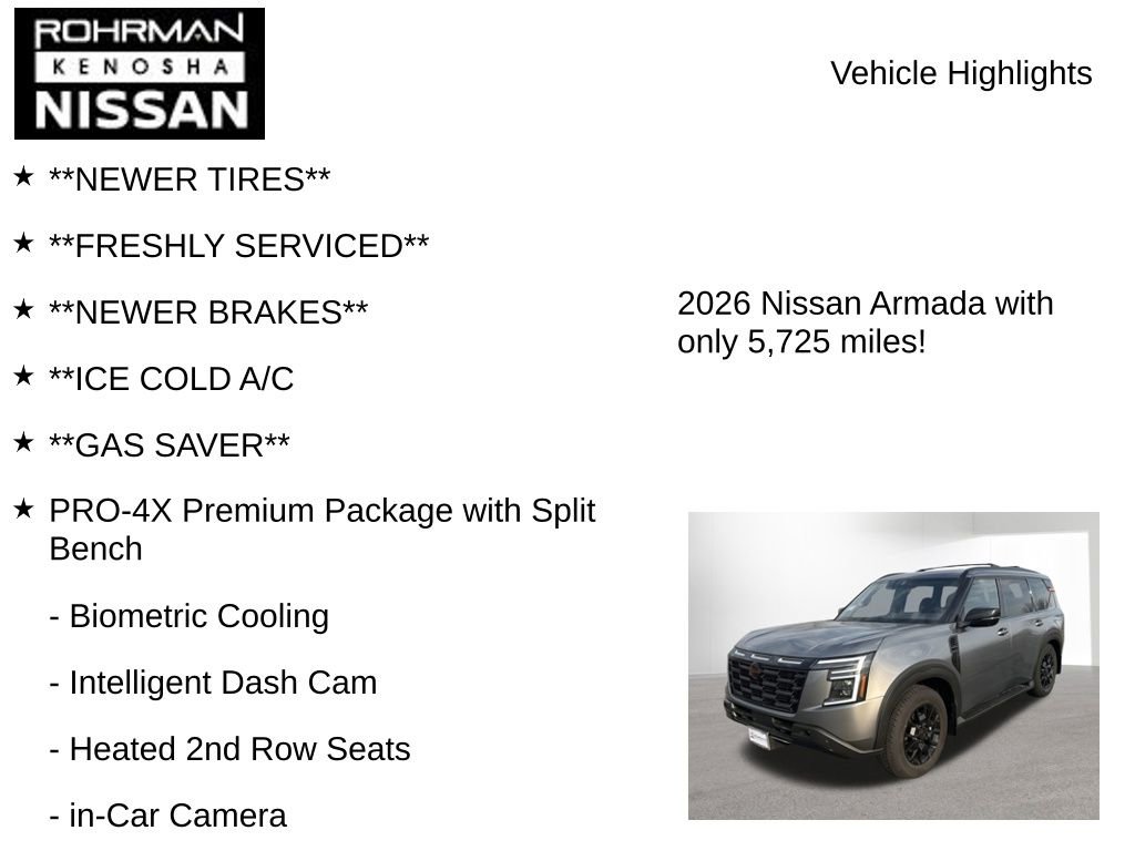 Used 2026 Nissan Armada PRO-4X AWD/4WD image 8