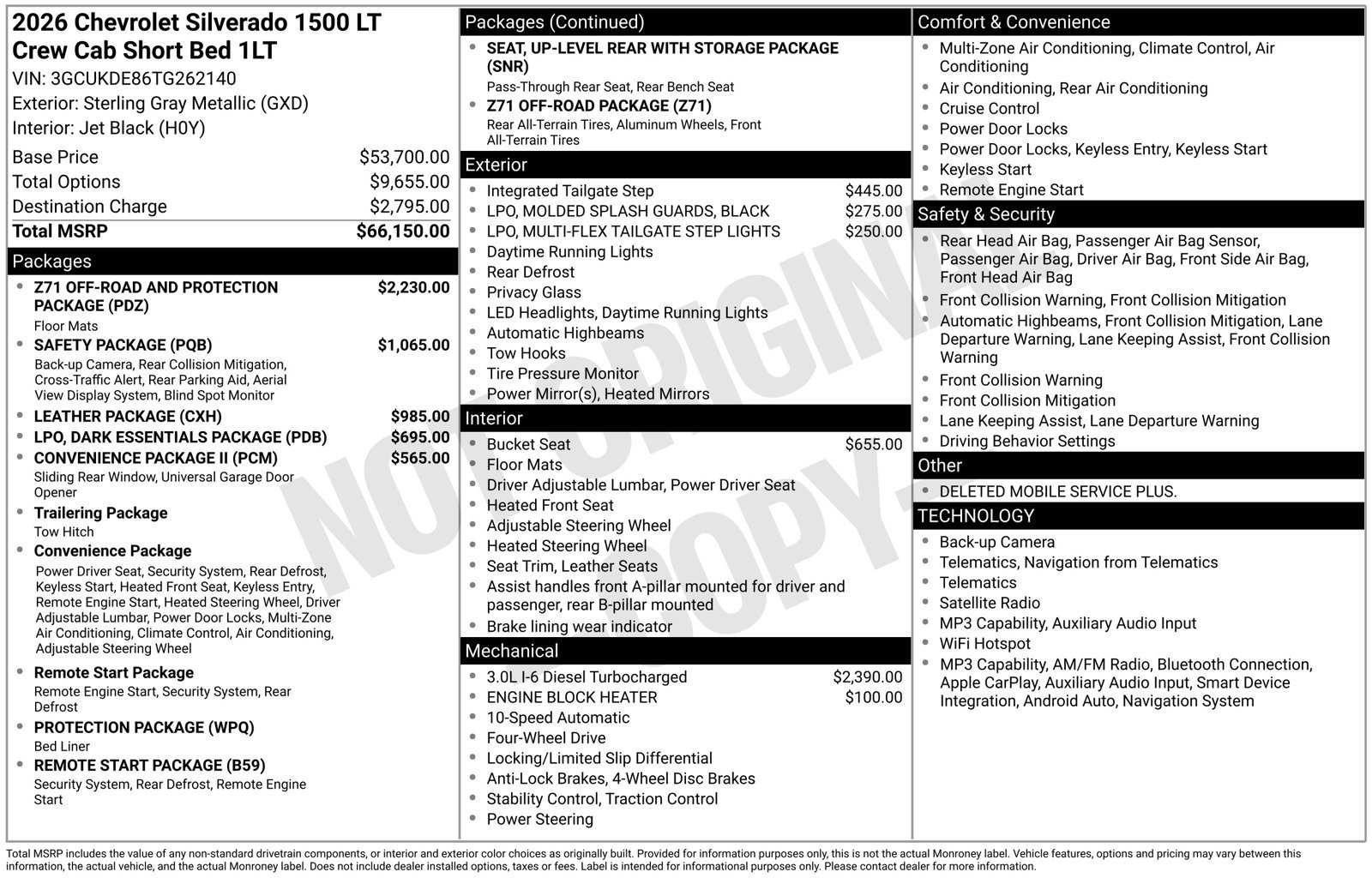 Used 2026 Chevrolet Silverado 1500 LT AWD/4WD image 32