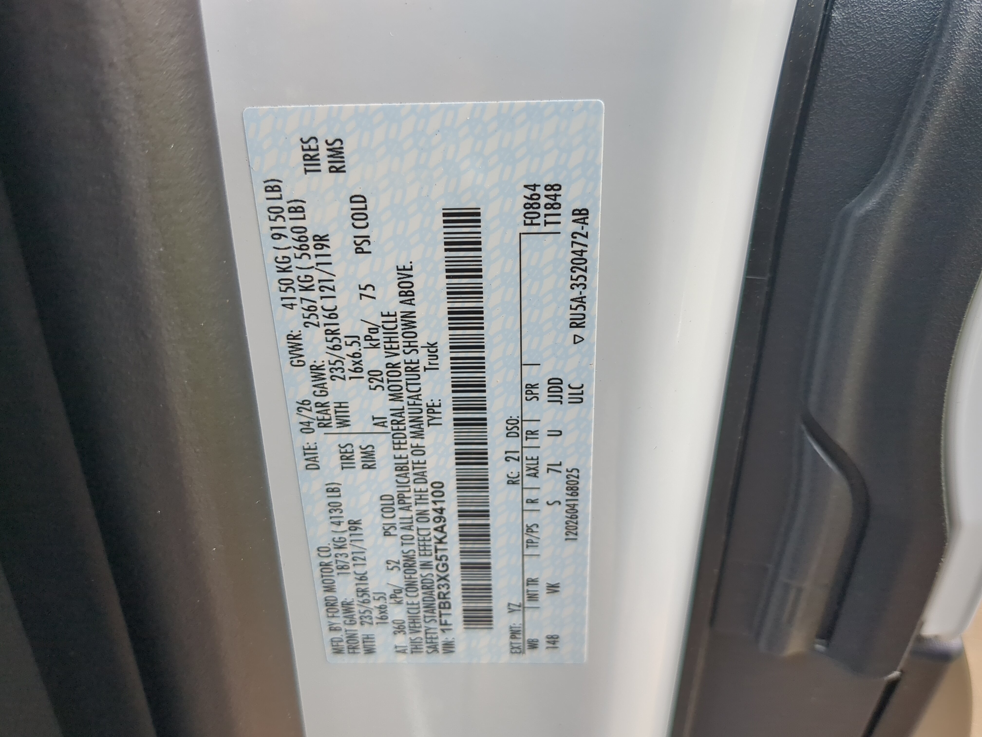 New 2026 Ford Transit 250 148 High Roof Extended RWD image 24